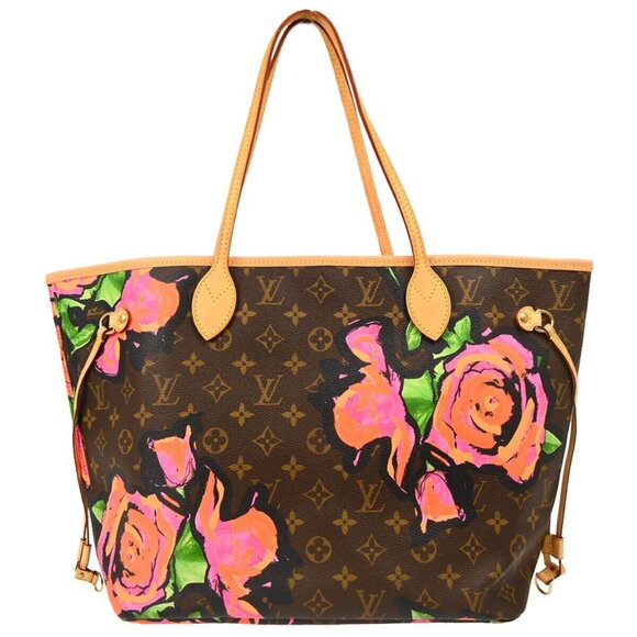 Louis Vuitton Monogram Rose Neverfull MM Shoulder Tote Bag M48613 VI0049 175582 - Picture 1 of 16